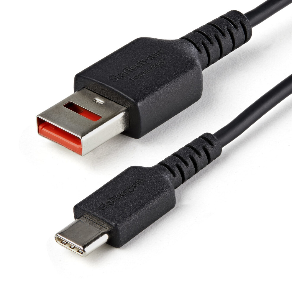 Startech.com 3Ft (1M) Secure Charging Cable Usb-A To Usb-C Data Blocker Charge-Only Cable No-Data Power-Only Charger Cable For Phone/Tablet