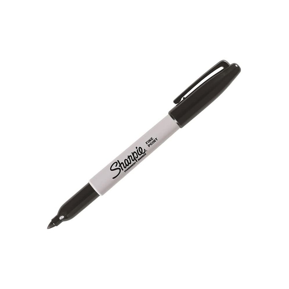 (8 Sharpies) Sharpie Black FINE Point Bullet Permanent Marker