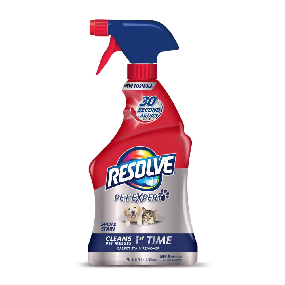 Resolve Pet Expert Carpet & Upholstery Cleaner - Removes Stains and Odors, 22 oz