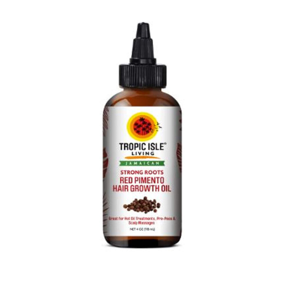 Tropic Isle Living Strong Roots Red Pimento Hair Growth Oil 4oz