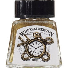 Winsor &amp; Newton Gouden Tekeninkt 14ml Flesje