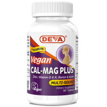 Deva, Vegan Cal-Mag Plus, 90 Tabletia