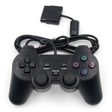 Wired Controller Black for PS2 Controller