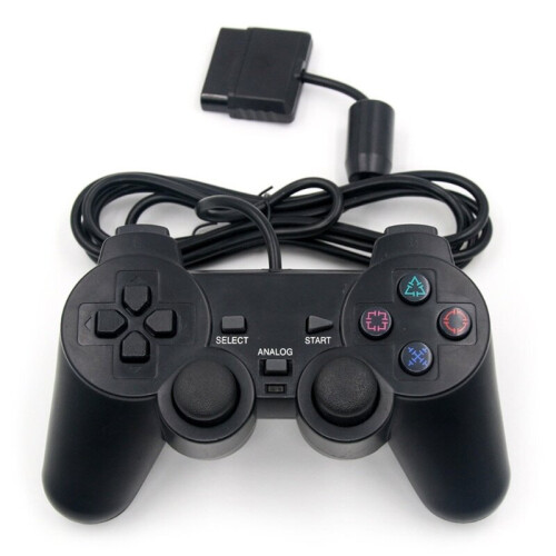 Wired Controller Black for PS2 Controller