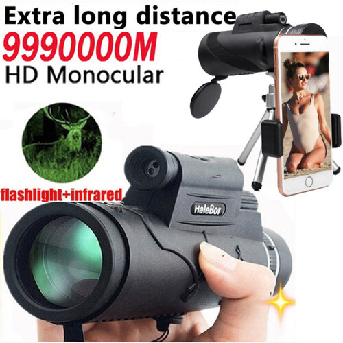New Military High Power 40X60 HD Monocular Telescope Shimmer Lll Night Vision Outdoor Hiking Portable Telescope 9990000M