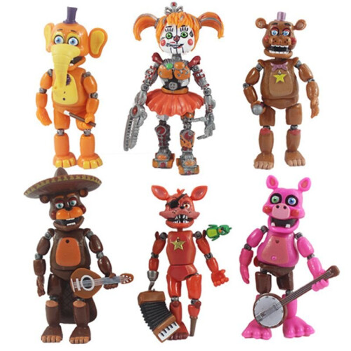 6PCS FNAF Five Nights At Freddy's Action Figures Giocattolo 1
