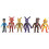 6pcs Five Nights At Freddy's Light Figures Jouet à visage changeant 7