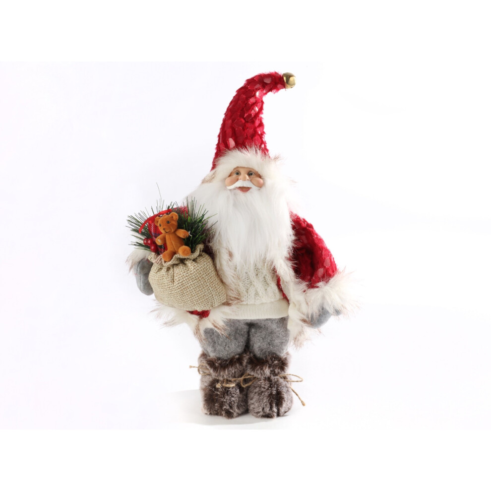 Rustic Standing Santa Christmas Decoration