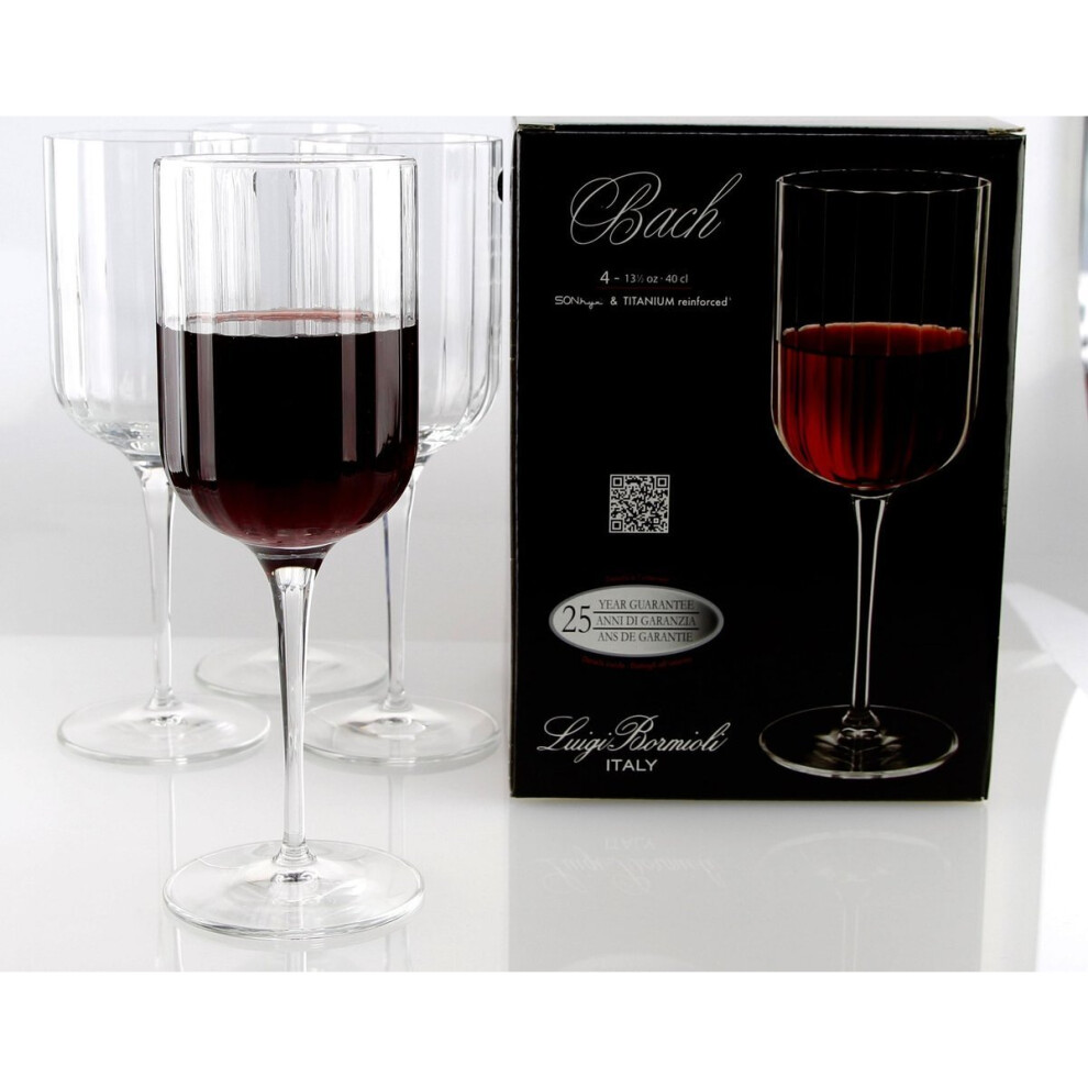 Luigi Bormioli Bach Red Wine Glass 40cl / 14oz Pack of 4