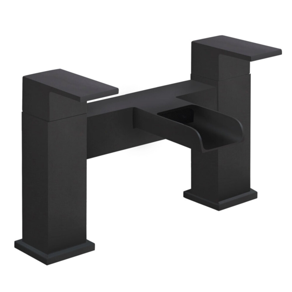 Matt Black Bath Filler Mixer Tap 5060651459096