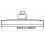 Modern Shower/Bathroom Fixed Square Shower Head Chrome 200mm 2