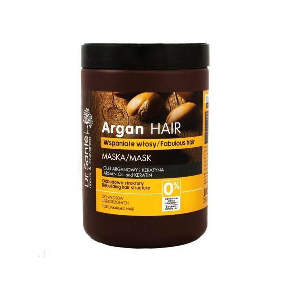 Dr Sante Argan Oil & Keratin Repair Fabulous Hair Mask For Damaged Hair 1000Ml