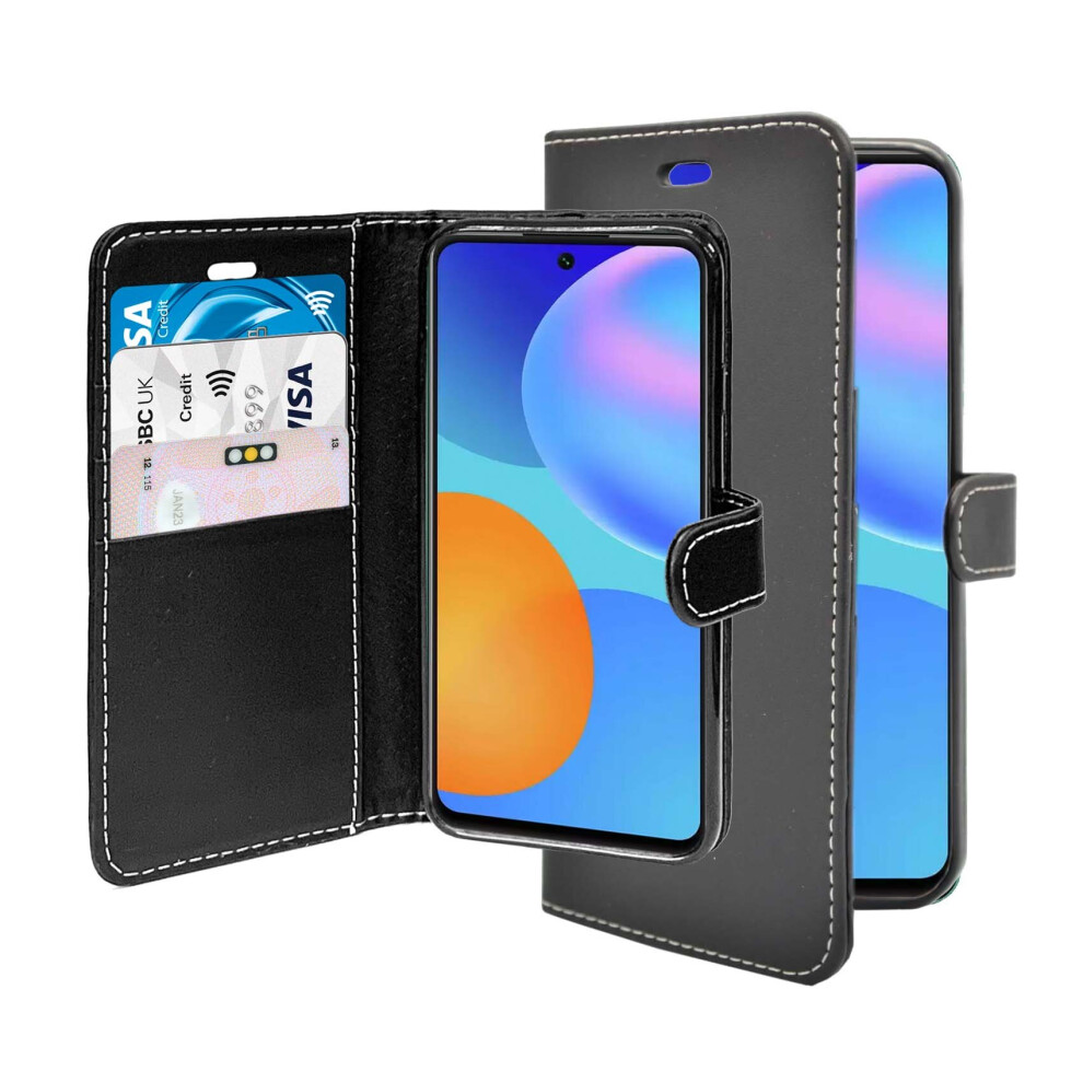 For Huawei P Smart 2021 Case Wallet Flip PU Leather Kickstand Card Holder Cover