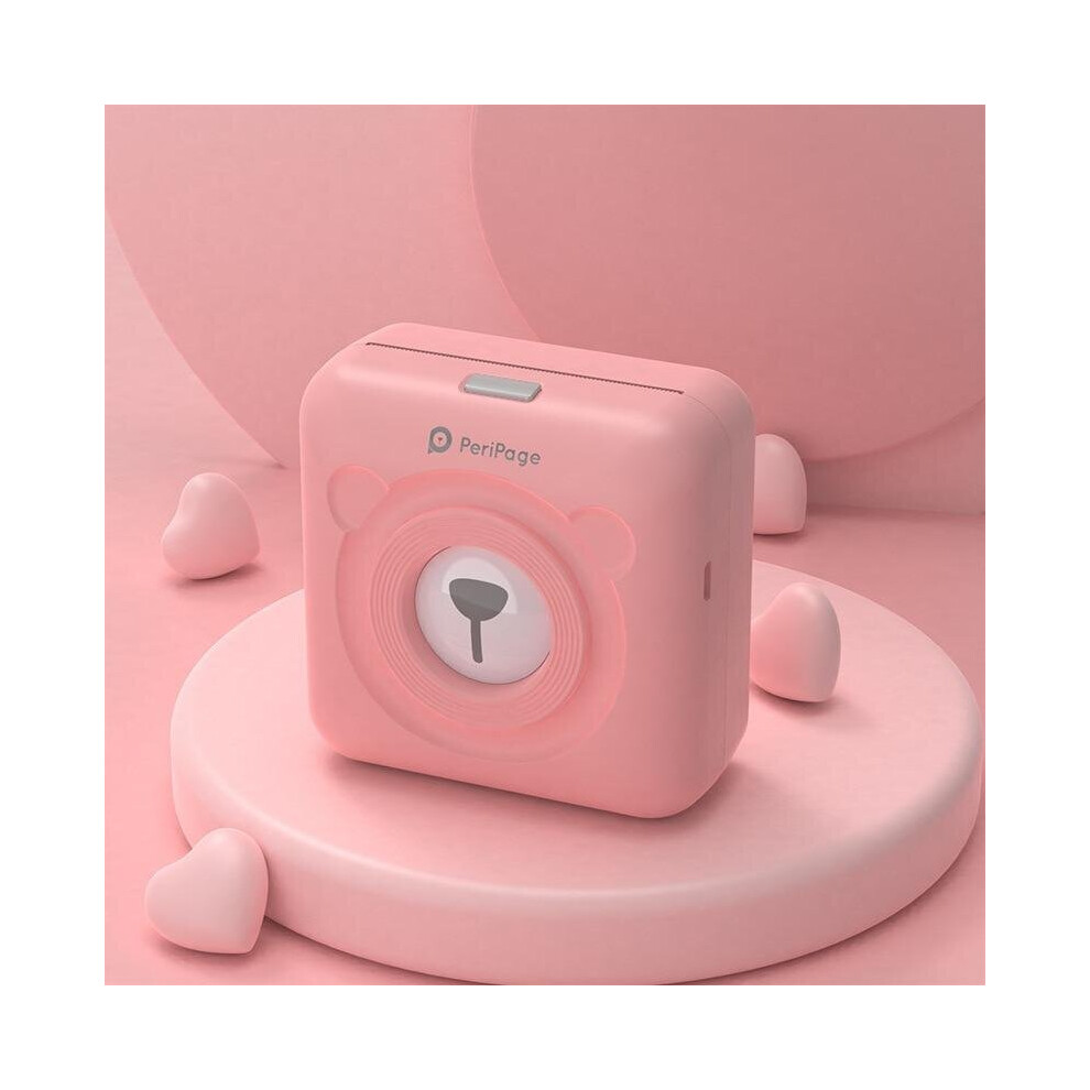 (, China) New Professional A6 Peripage Cute Mini Portable Bluetooth Wireless Paper Photo Printer Pocket Thermal Printing Usb Connection Pink 3503943510225