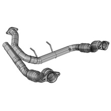 3 in. Stainless Green Catted Turbo Down Pipes for 2017 Plus Ford F150 Raptor Eco Boost 3.5L V6
