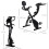 Homcom Homcom 2-in-1 Upright Exercise Bike 3