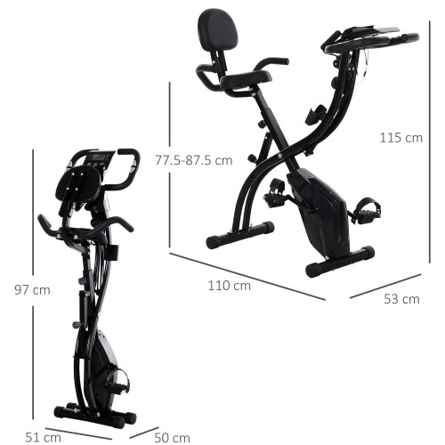 Homcom Homcom 2-in-1 Upright Exercise Bike 2