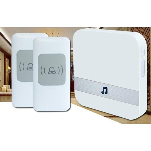 (white, EU plug) Wireless Wifi Door Bell 1