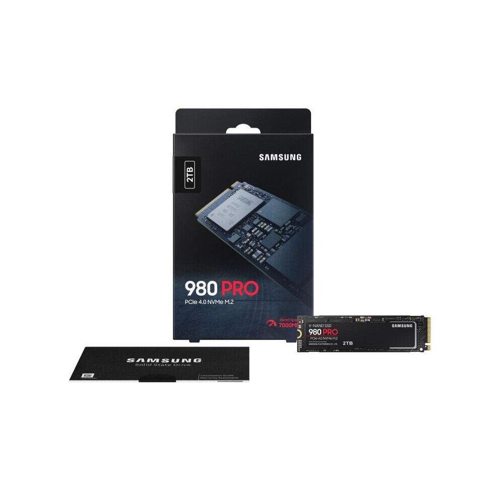 SAMSUNG 980 PRO M.2 2280 2TB PCIe Gen 4.0 x4, NVMe 1.3c Samsung V-NAND Internal Solid State Drive (SSD) MZ-V8P2T0B/AM