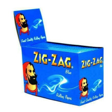 (50 Booklets (Half Box)) Zig Zag Blue Standard Regular Cigarette Rolling Paper