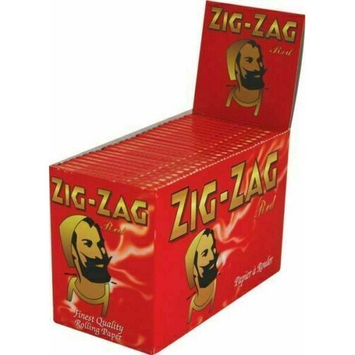 (1 Booklet) Zig Zag Red Standard Regular Cigarette Rolling Paper