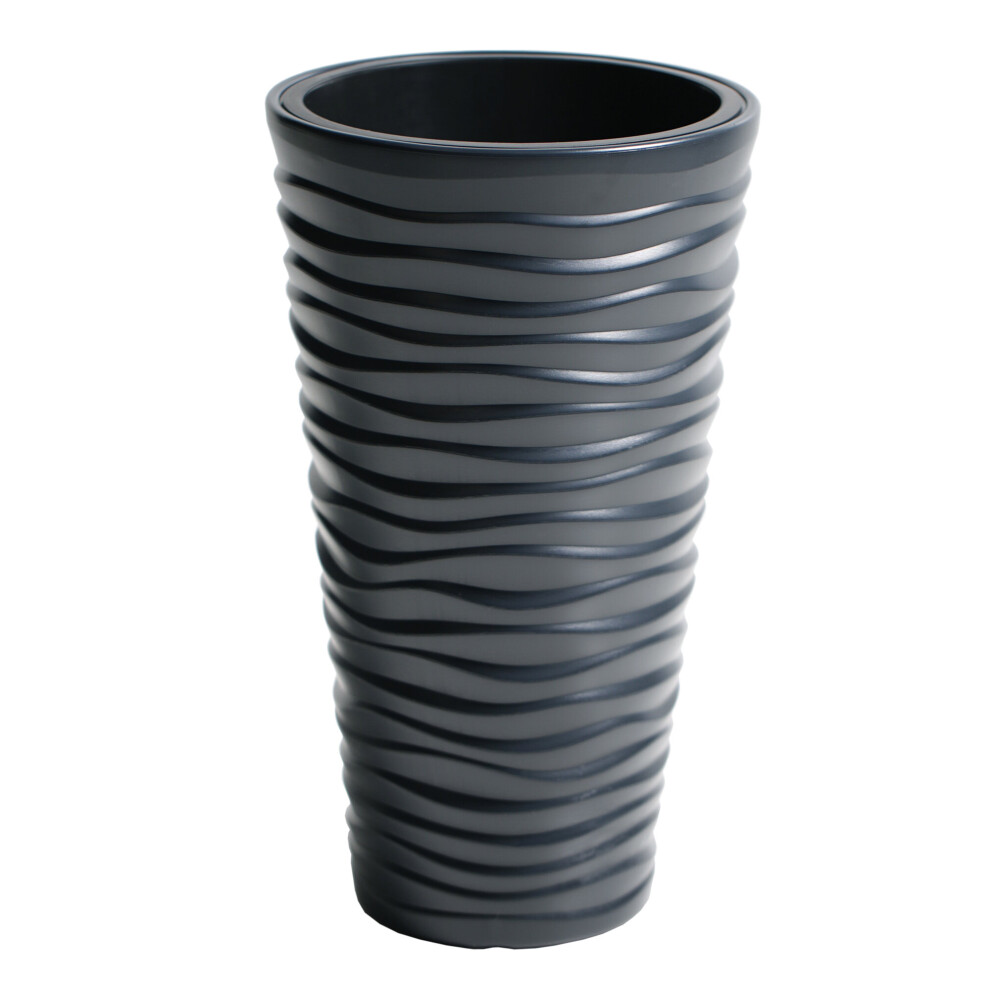 Urbn Living (, 1) Tall Indoor Or Outdoor Garden Plant Pot Planters Anthracite