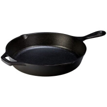Lodge Pre-Seasoned Cast Iron Skillet With Assist Handle, 10.25", Black