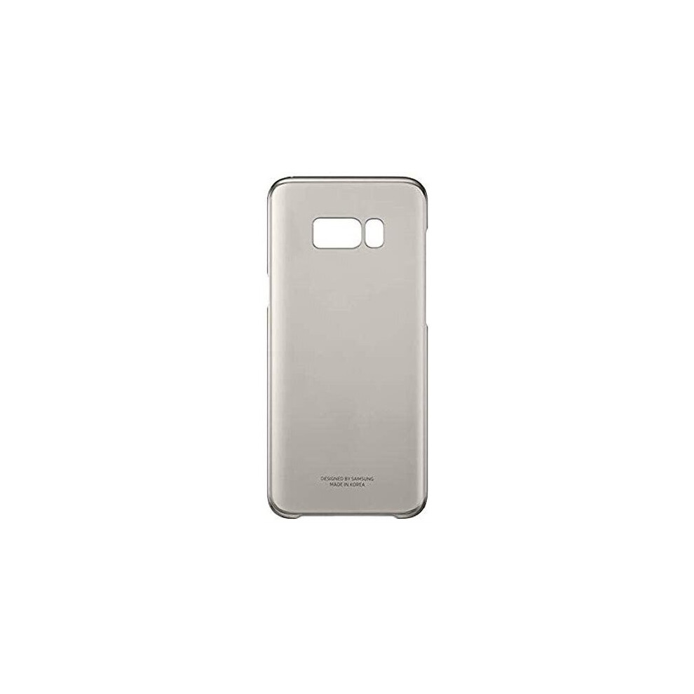 Samsung Original S8 Plus Clear Phone Case Cover - Gold,EF-QG955CFEG