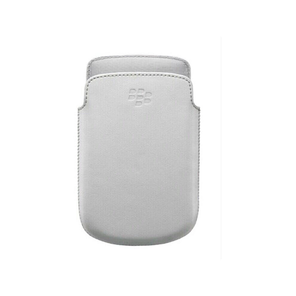 Genuine BlackBerry Leather Pocket Pouch Case For 9720 White ACC-56744-002