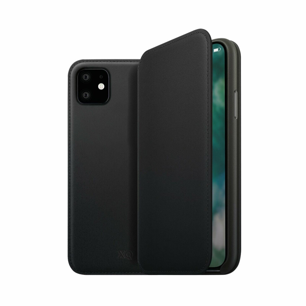 Xqisit Folio Wallet For Iphone 11 6.1" Pouch Case Cover Black 4029948086217