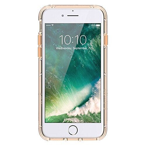 Griffin Griffin Back Case Survivor Clear for iPhone 7, Gold/Clear, GB42925