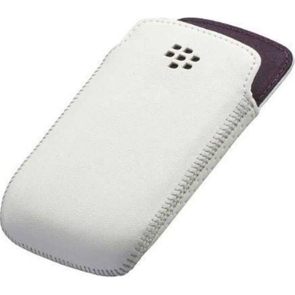 BlackBerry Bold 9790 Pocket Pouch Case White Royal Purple ACC-41816-202