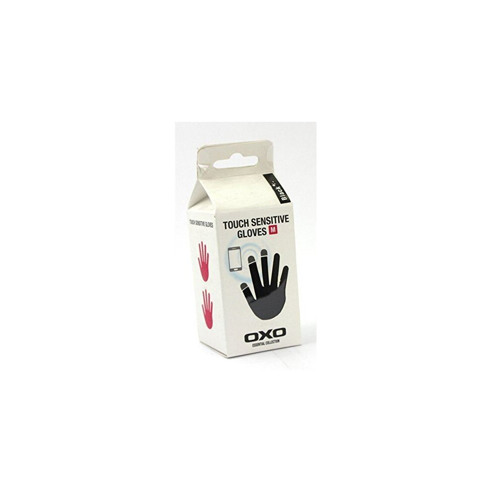 OXO Touch Screen Sensitive Gloves Finger Tip for Smartphone Tablet Android iPad iPhone - Brand New - Black - Medium