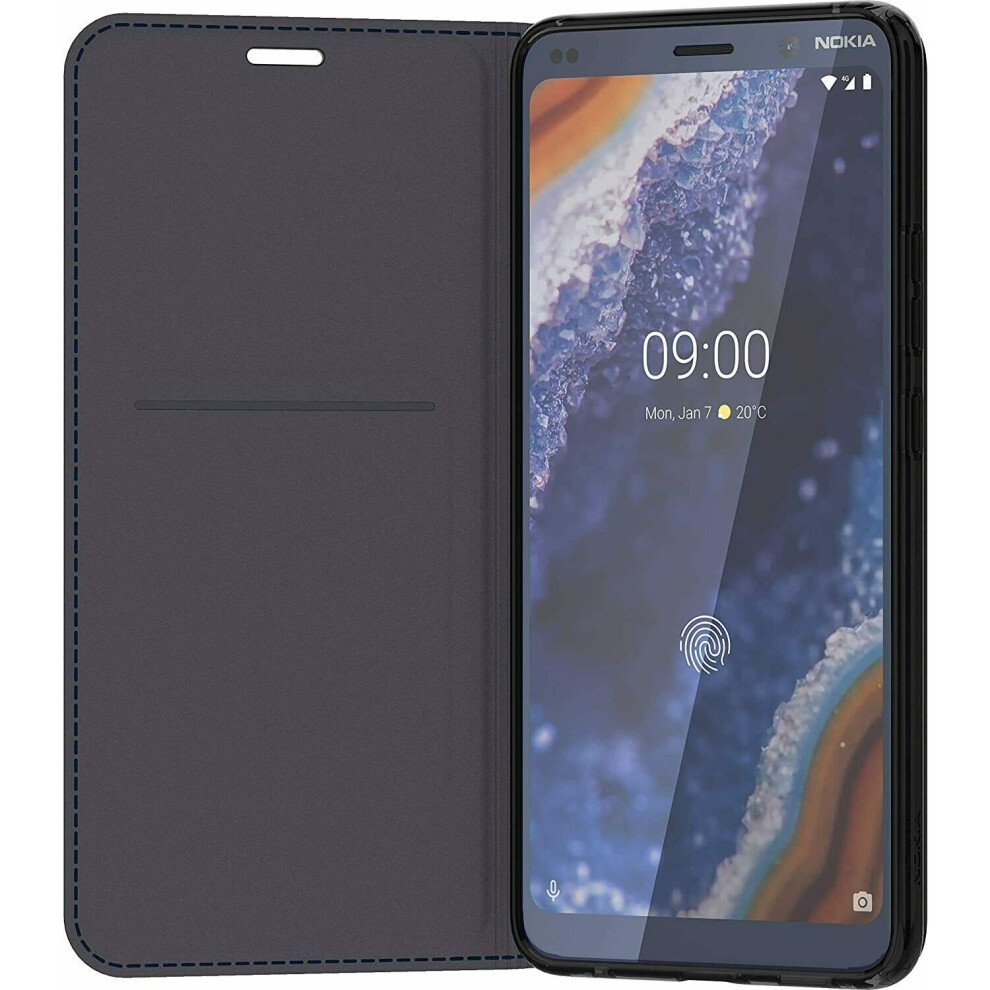 Genuine Nokia 9 Leather Flip Cover Case CP-290 Dark Blue 8P00000066