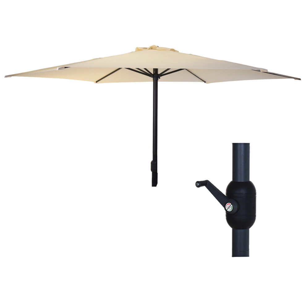 (Cream) 2.7m Shanghai Garden Umbrella Sun Shade Parasol