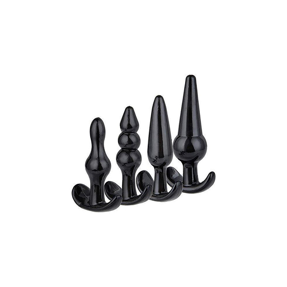The Room Of Doom Black The Room Of Doom's - Set Of 4 Silicone Butt Plugs