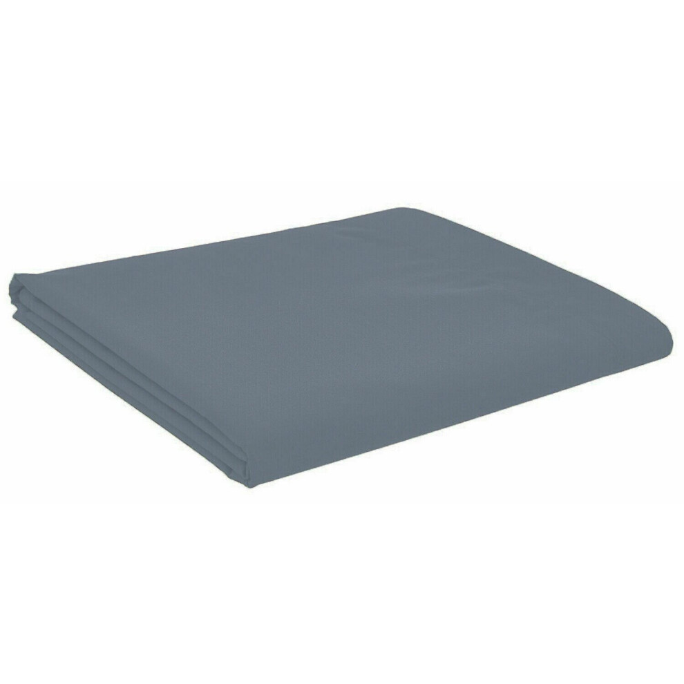 (Grey , Single) 180 Thread Count Flat Bed Sheet Percale