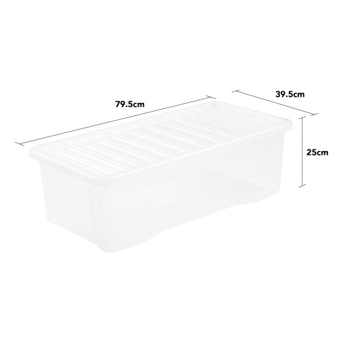 Wham (62L) Wham Crystal Clear Storage Boxes 1