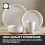 Tower Tower BO867007WHT Avena 16 Piece Dinnerware Set Linen, White 5