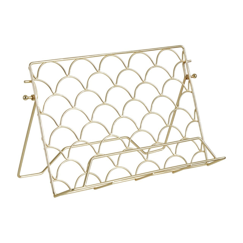 Premier Housewares Vertex Deco Matte Cook Book Stand Gold