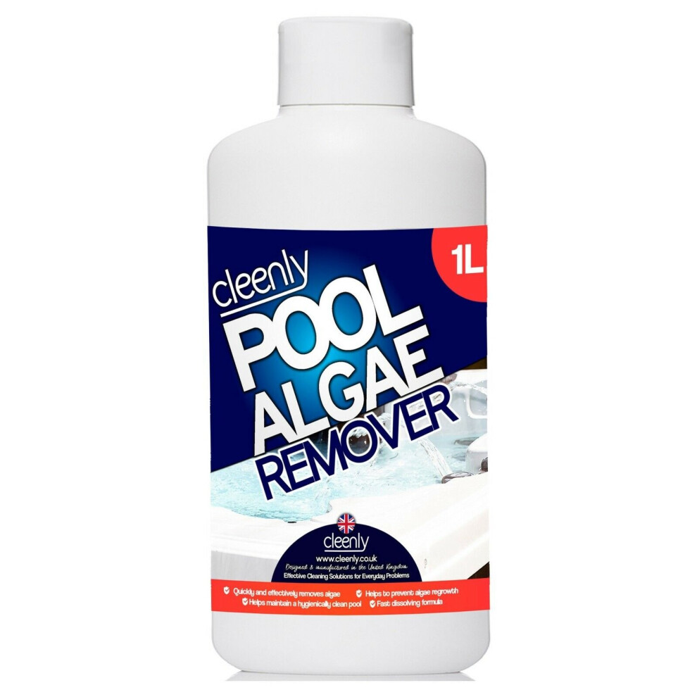 (1L) Cleenly Algae Remover for Pools & Hot Tubs