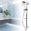 Croydex Croydex Flexi-Fit Four Function Metal Shower Set Steel Slide Adjust 2