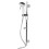 Croydex Croydex Flexi-Fit Four Function Metal Shower Set Steel Slide Adjust 1