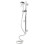 Croydex Croydex Flexi-Fit Four Function Metal Shower Set Steel Slide Adjust 7