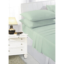 (Mint, Double ) Sheet Set Fitted & Flat sheet with Pillowcase Size