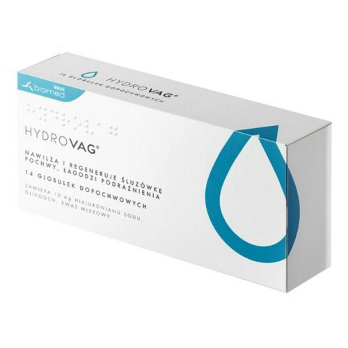 HydroVag, vaginal globules, 7 pieces ,globulki dopochwowe