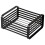 Black Flat Iron Metal Napkin Serviette Holder Dispenser Kitchen Dining Storage 1