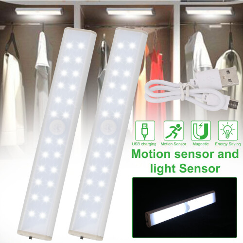 USB Rechargeable Light Wireless LED Motion Sensor Closet Home Lamp 1