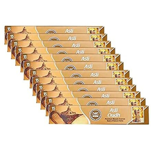 Heera Agarbatti Oudh 15stk ,Natural Air Freshener ,Promotes Calmness
