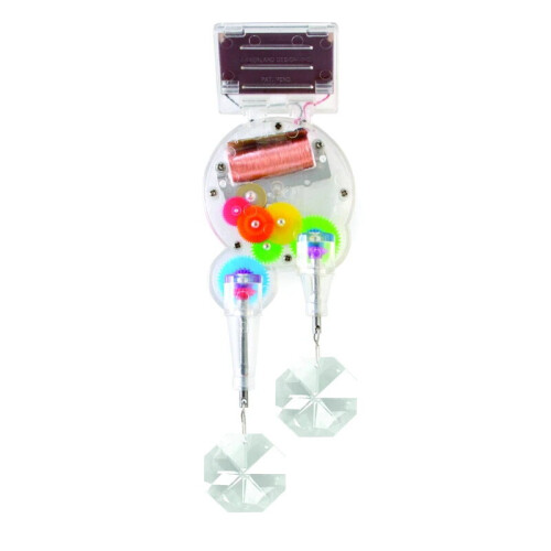 Kikkerland Solar Powered Window Decoration Double Rainbow Maker